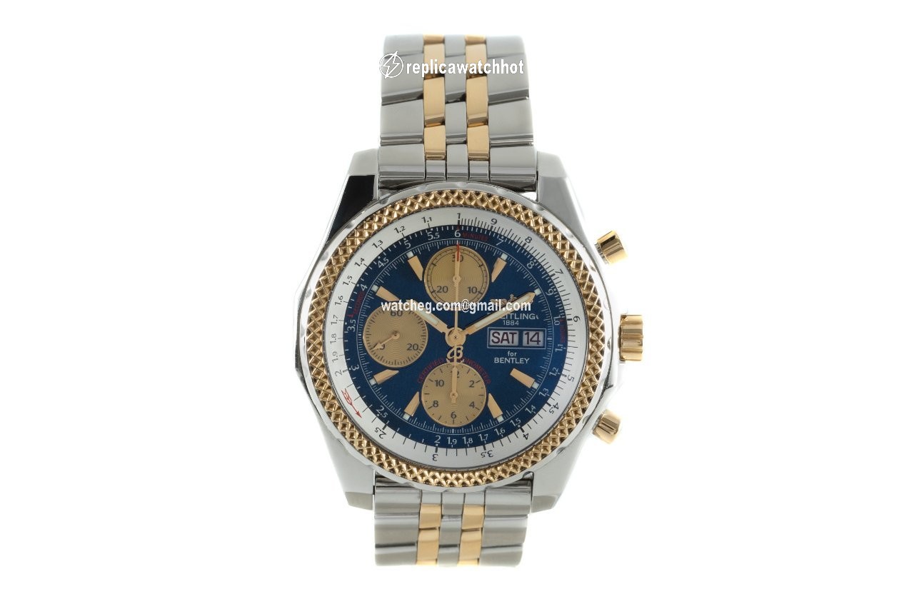 Breitling Bentley GT Mens watch Unisex Automatic Gold Steel D13362 2