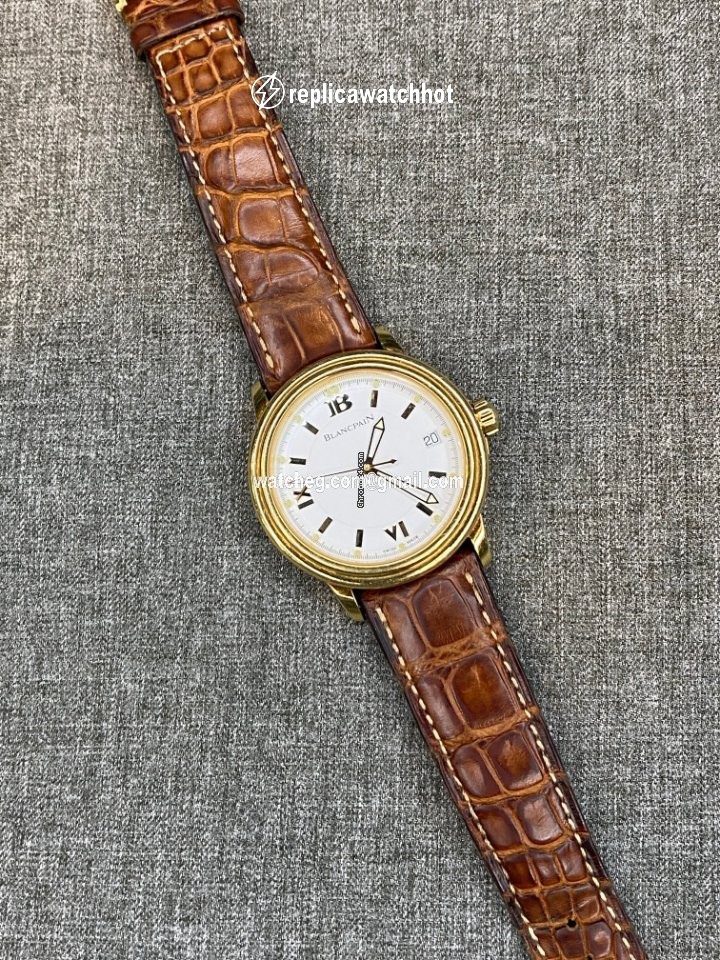Blancpain Leman Ultra Slim Mens watch Unisex Automatic Yellow gold 2100-1418-53 2
