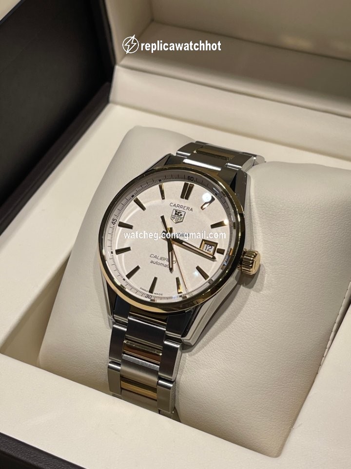 TAG Heuer Carrera Calibre 5 Mens watch Unisex Automatic Gold Steel WAR215B.BD0783 2