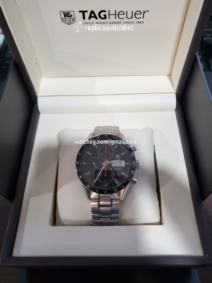 TAG Heuer Carrera Calibre 16 Mens watch Unisex Automatic Steel CV201AH.BA0725 2