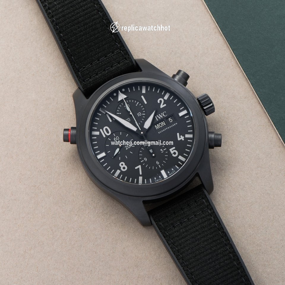 IWC Pilot Double Chronograph Mens watch Unisex Automatic Ceramic IW371815 2