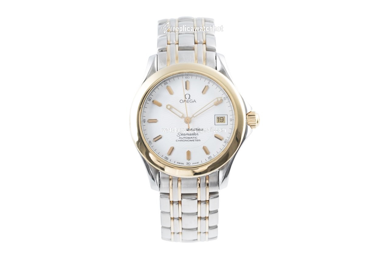 Omega Seamaster Mens watch Unisex Automatic Gold Steel 168.1501 2