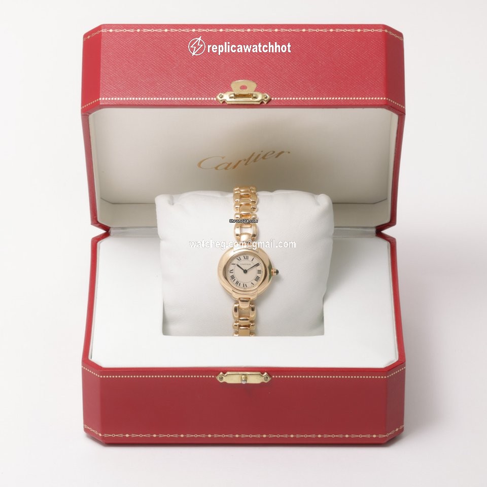 Cartier Mens watch Unisex Quartz Yellow gold CARTIER 0059 2