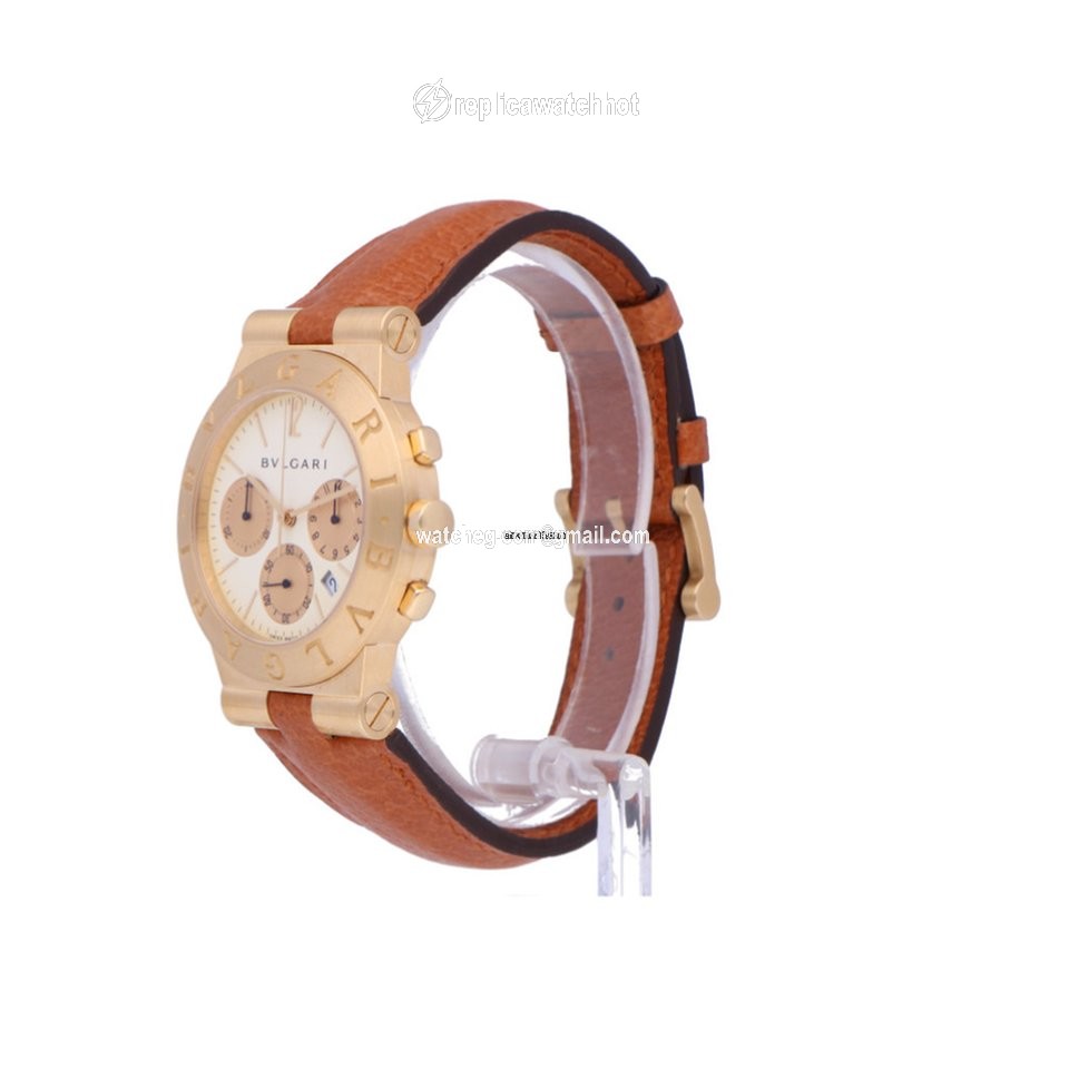 Bulgari Diagono Mens watch Unisex Quartz Yellow gold CH35G 2