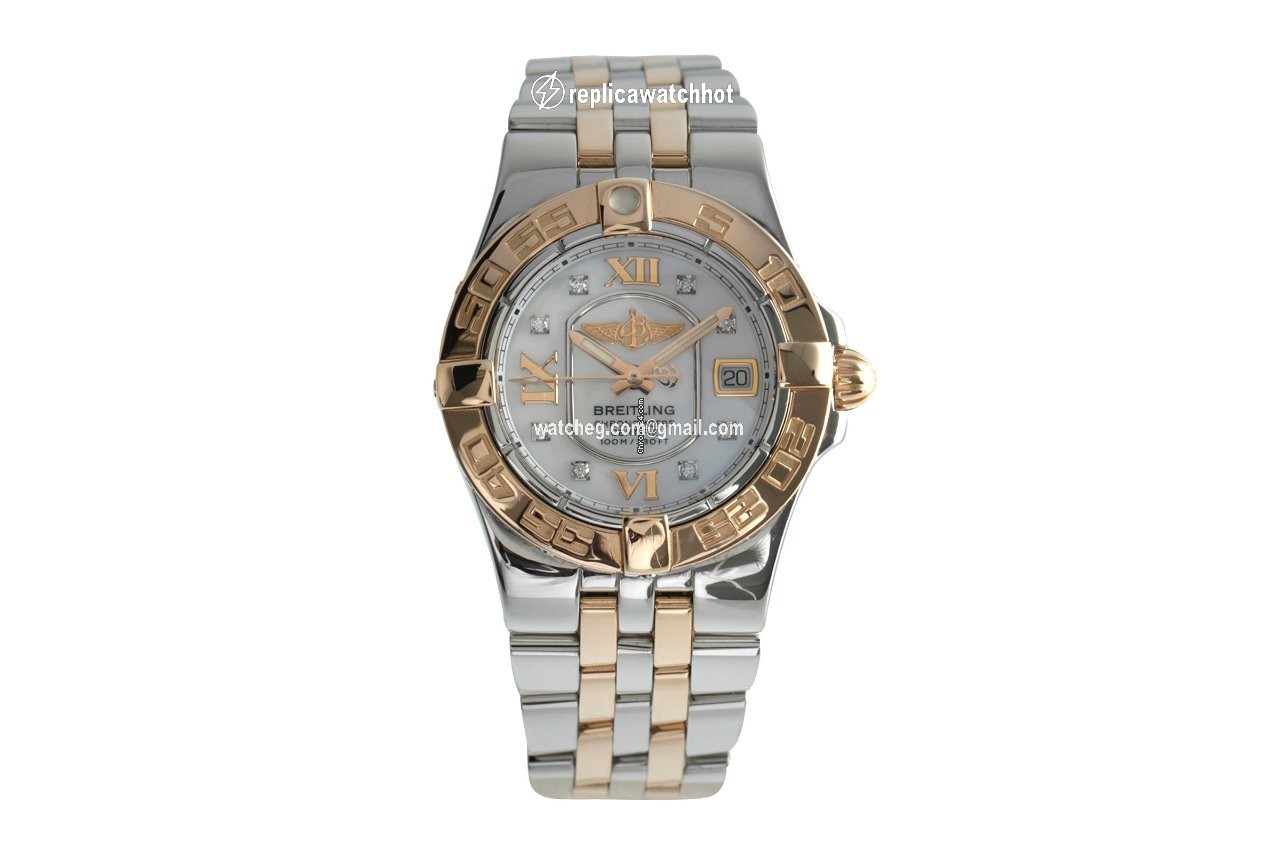 Breitling Galactic 30 Womens watch Quartz Gold Steel C71340 2
