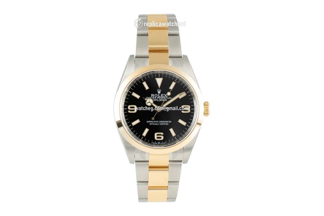 Rolex Explorer Mens watch Unisex Gold Steel Automatic 124273 2