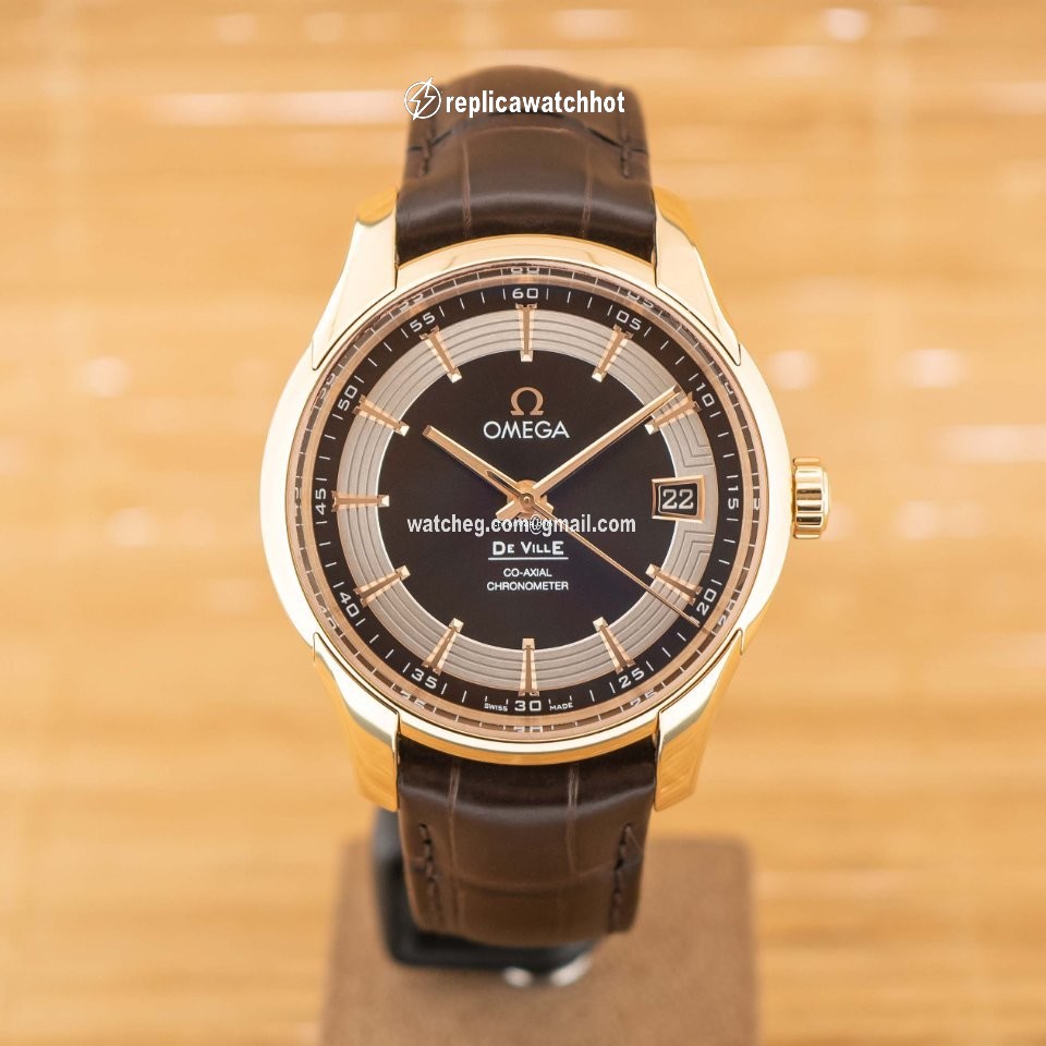 Omega De Ville Hour Vision Mens watch Unisex Automatic Rose gold 431.63.41.21.13.001 2