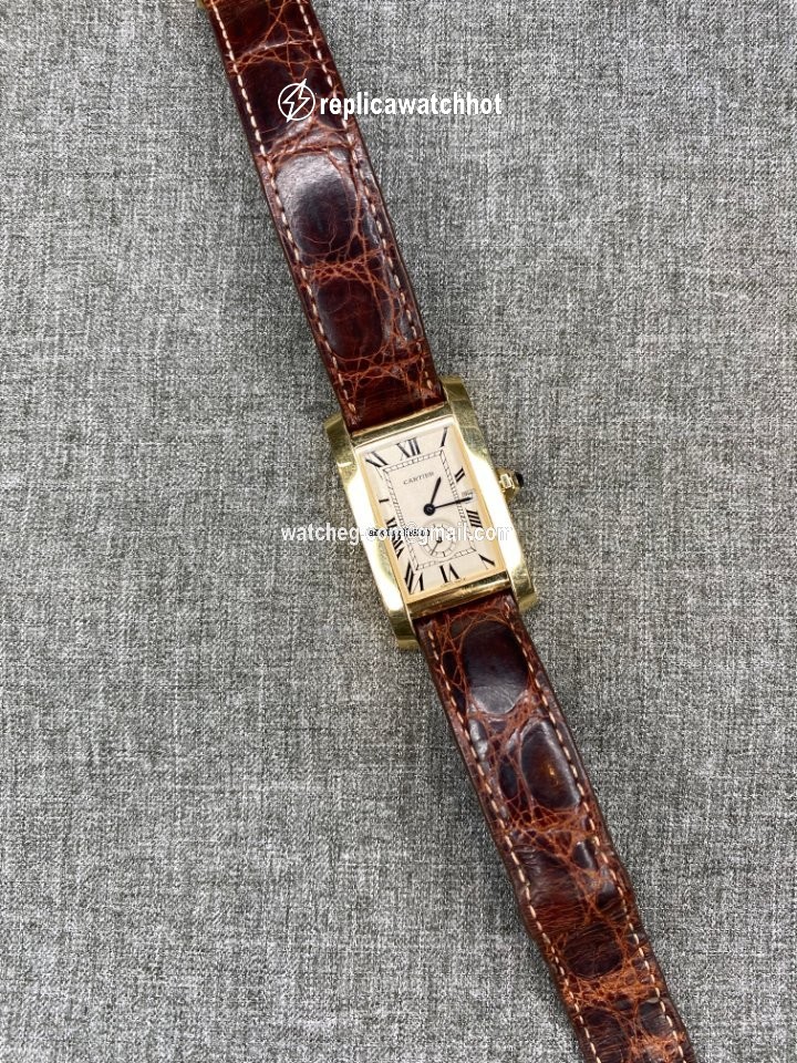 Cartier Tank Americaine Mens watch Unisex Quartz Yellow gold Cartier 890510 2