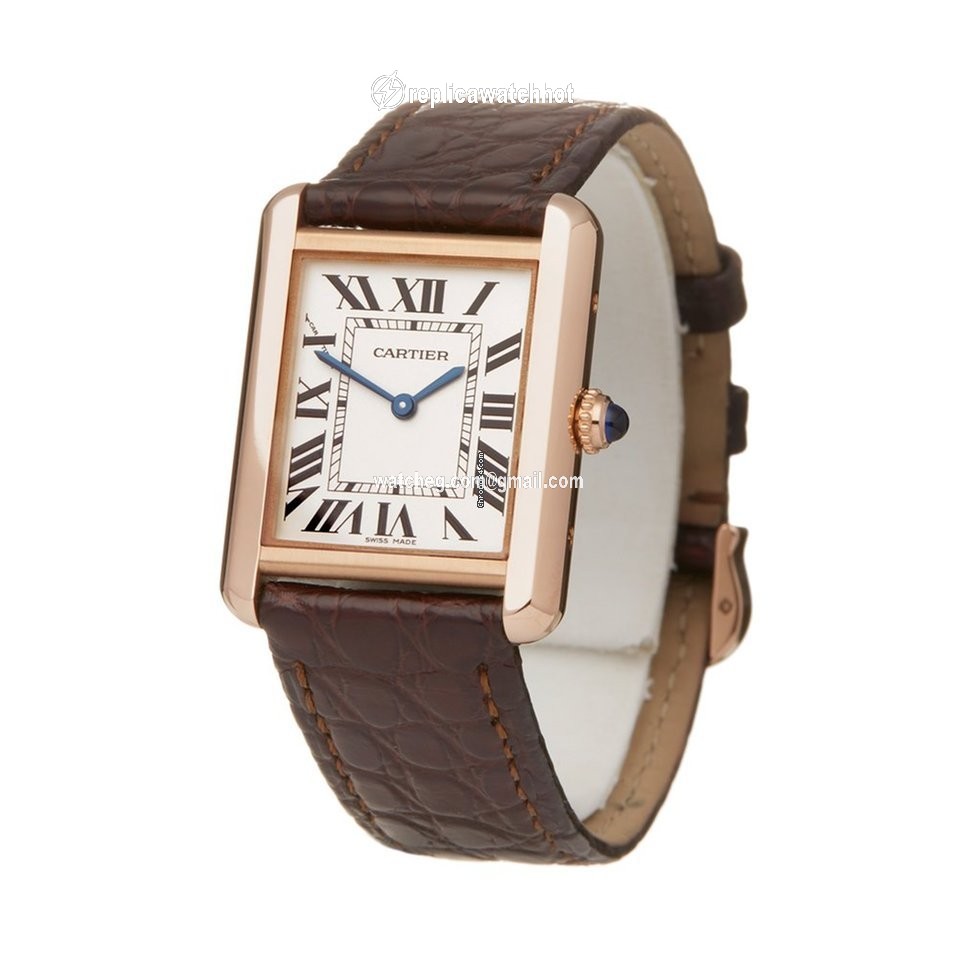Cartier Tank Solo Quartz Gold Steel W5200025 2