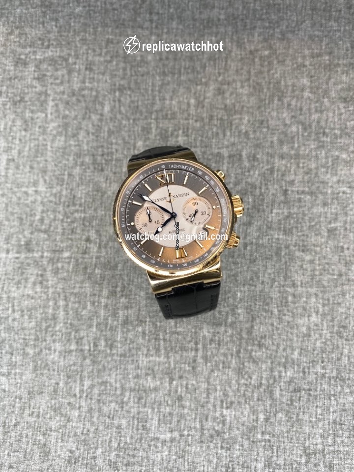 Ulysse Nardin Marine Chronograph Mens watch Unisex Automatic Rose gold 356-66 319 2