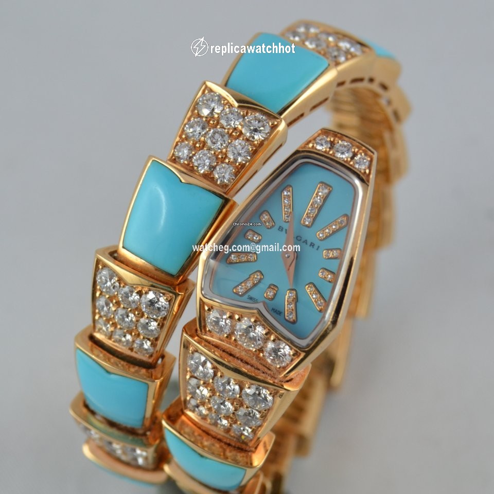 Bulgari Serpenti Womens watch Quartz Rose gold SP P 26G 2