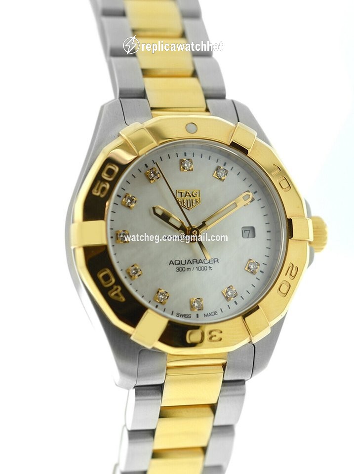 TAG Heuer Aquaracer Lady Womens watch Quartz Gold Steel WBD1422.BB0321 2