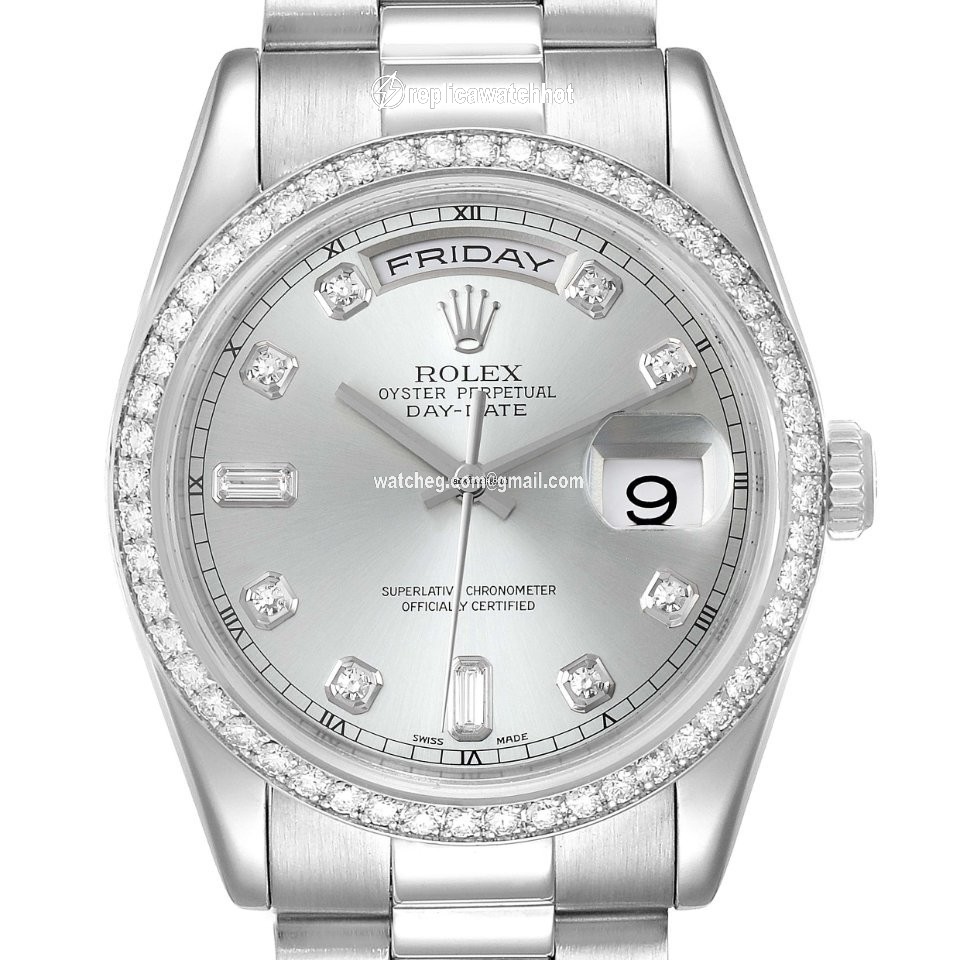 Rolex Day-Date 36 Mens watch Unisex Platinum Automatic 118346 2