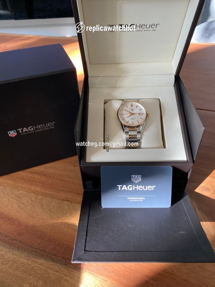 TAG Heuer Carrera Calibre 5 Mens watch Unisex Automatic Gold Steel war215d.bd0784 2