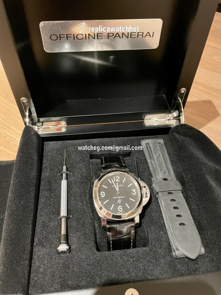 Panerai Luminor Base Logo Mens watch Unisex Manual winding Steel PAM 00000 2
