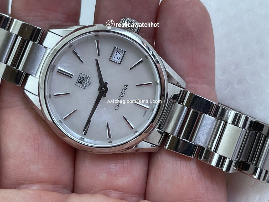 TAG Heuer Carrera Lady Womens watch Quartz Steel TAG Heuer Carrera Quartz White Mother of Pearl Dial Steel Womens Watch WAR1311.BA0778 2