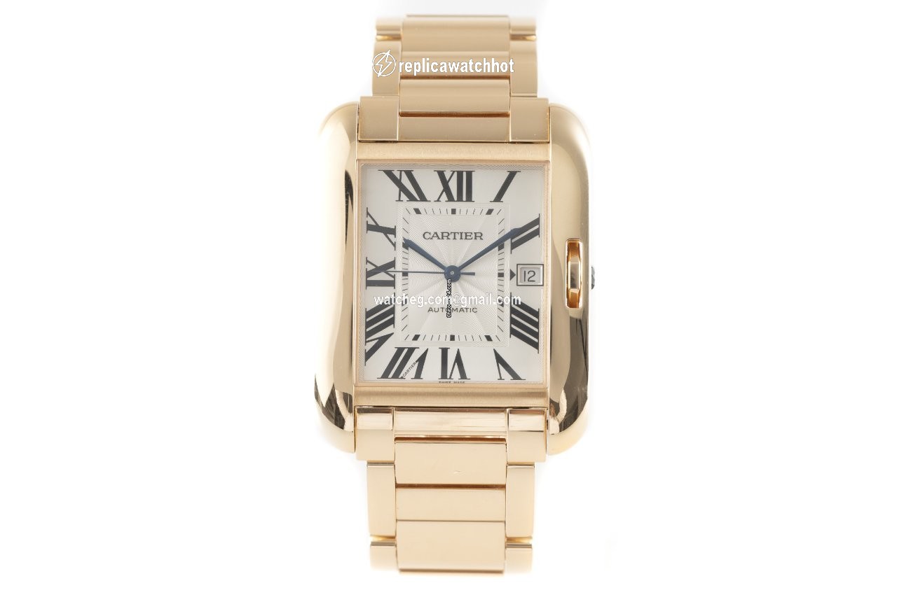 Cartier Tank Anglaise Mens watch Unisex Automatic Red gold 3504 2