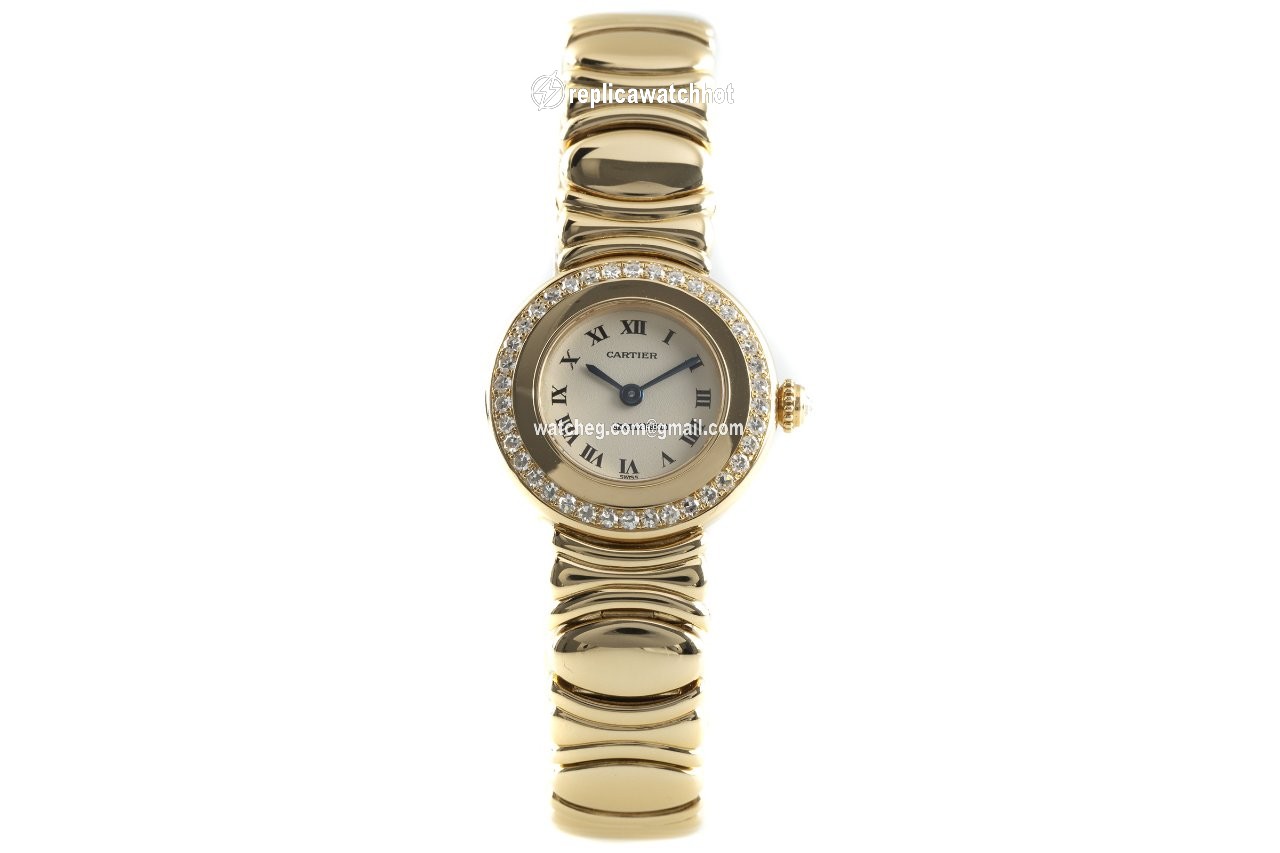 Cartier Baignoire Womens watch Quartz Yellow gold 8057 2