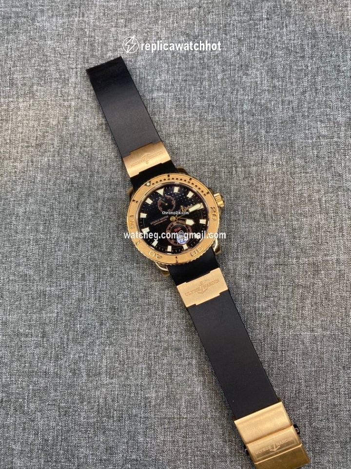 Ulysse Nardin Maxi Marine Diver Mens watch Unisex Automatic Rose gold 266-33-3A 92 2