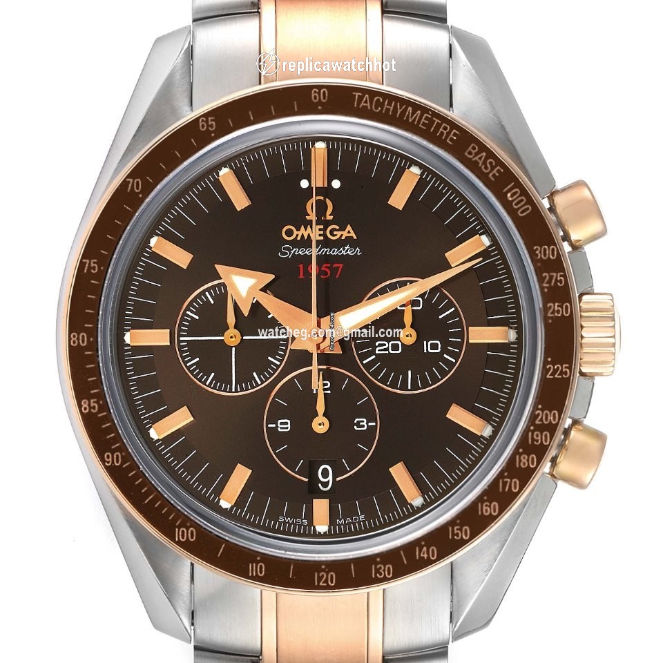 Omega Speedmaster Broad Arrow Mens watch Unisex Automatic Gold Steel 321.90.42.50.13.001 2