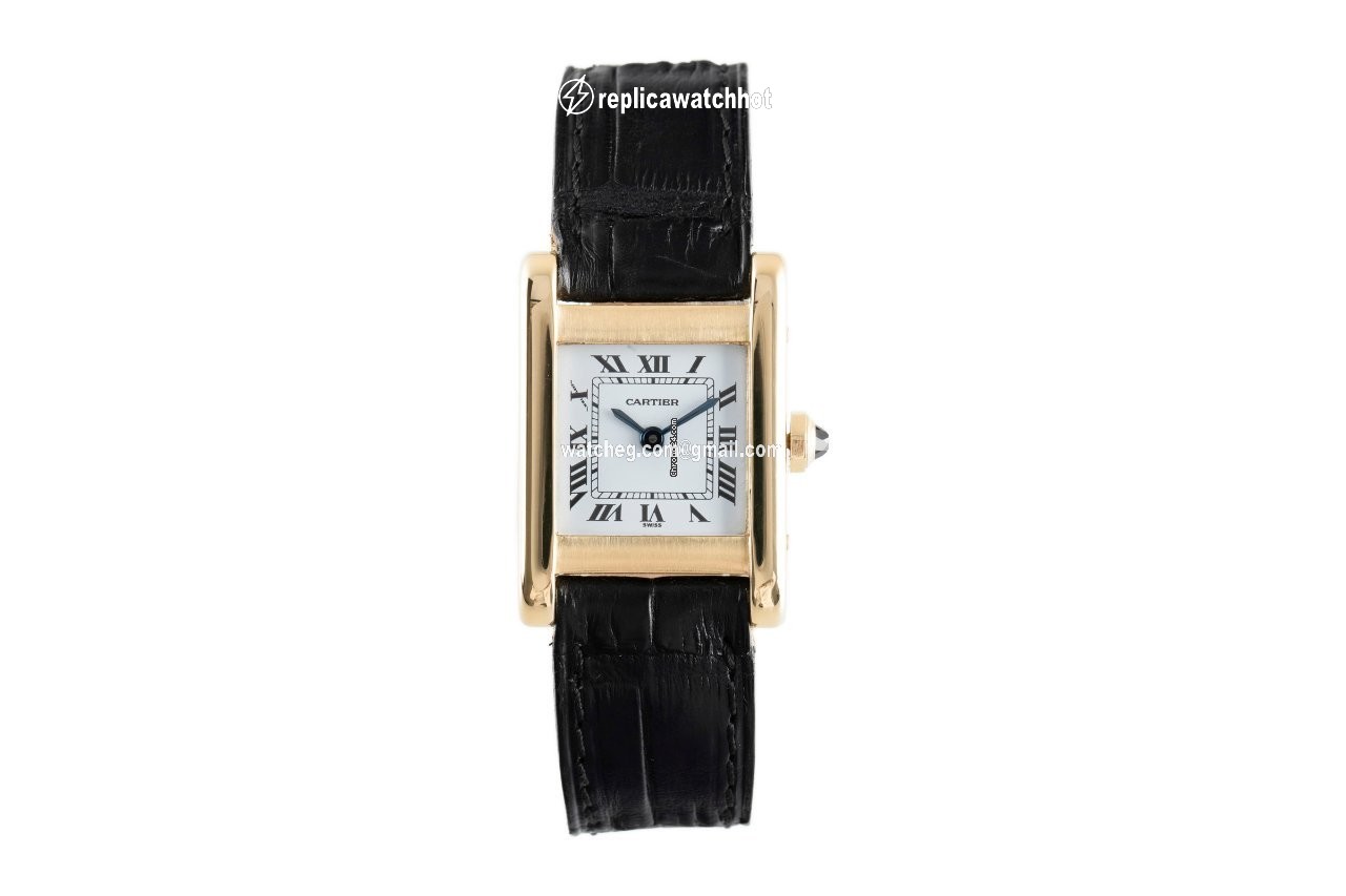 Cartier Tank Womens watch Manual winding Yellow gold 78093 2