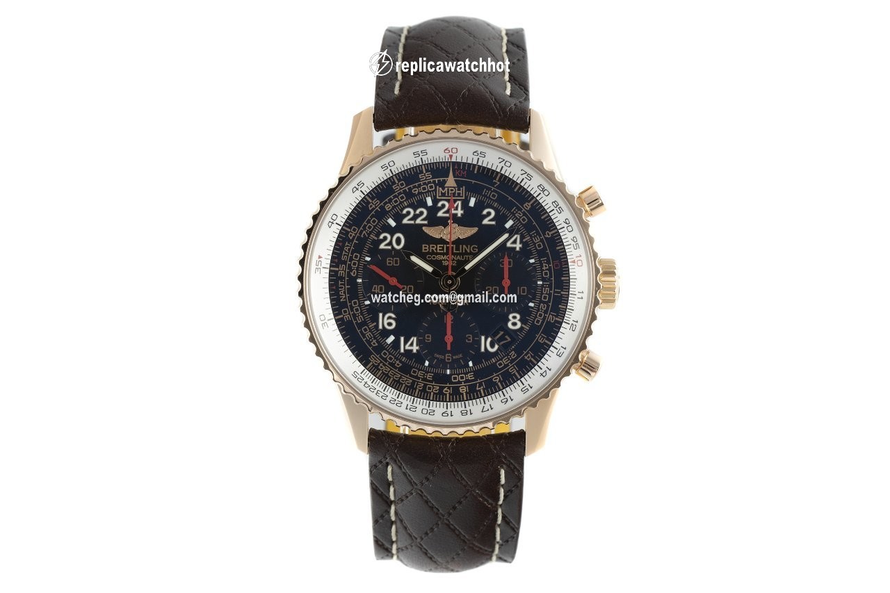 Breitling Navitimer Cosmonaute Mens watch Unisex Manual winding Red gold RB0210 2
