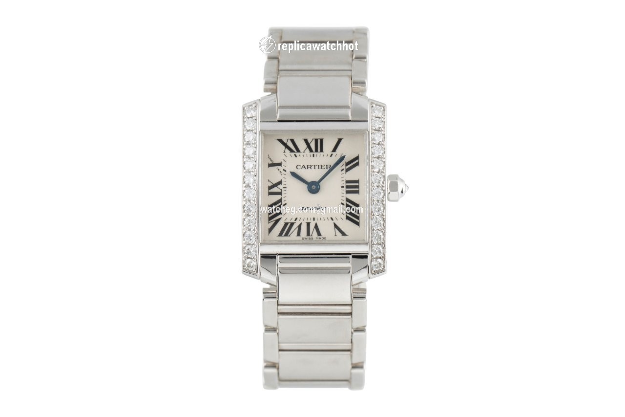 Cartier Tank Francaise Womens watch Quartz White gold 2403 2
