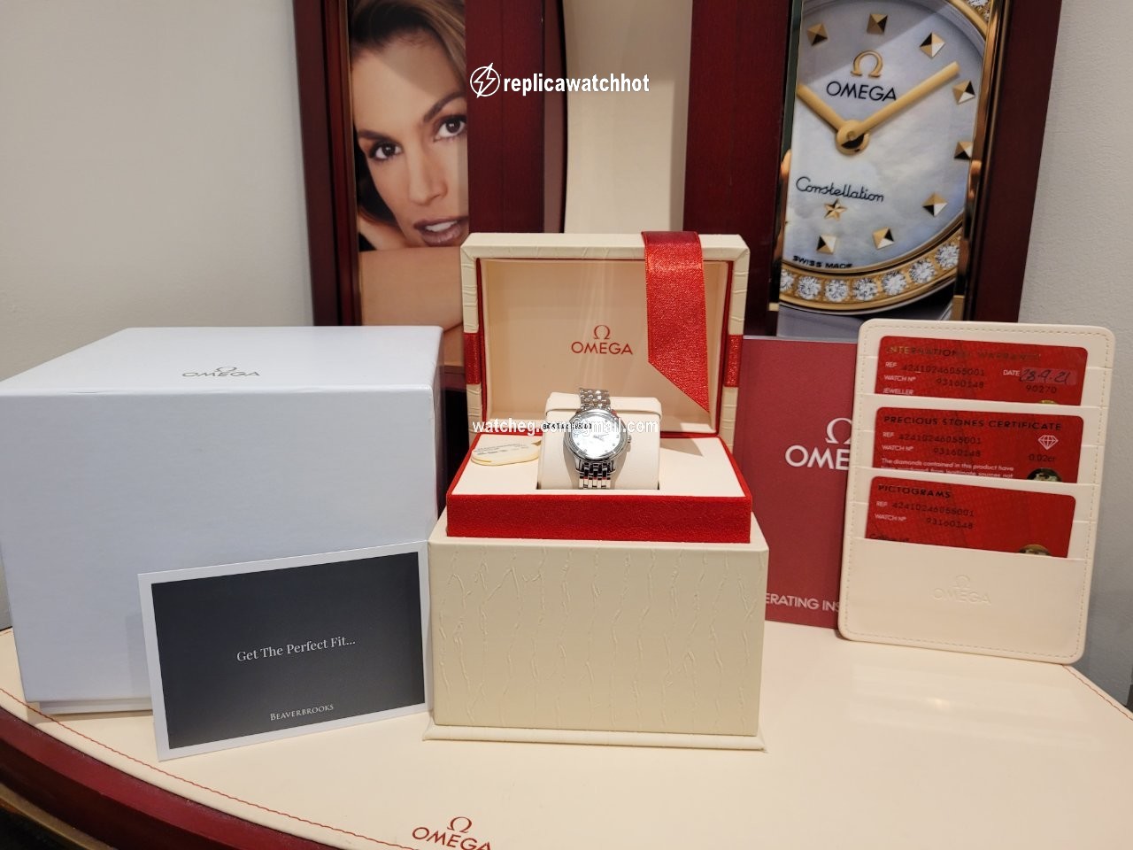 Omega De Ville Prestige Womens watch Quartz Steel 424.10.24.60.55.001 2