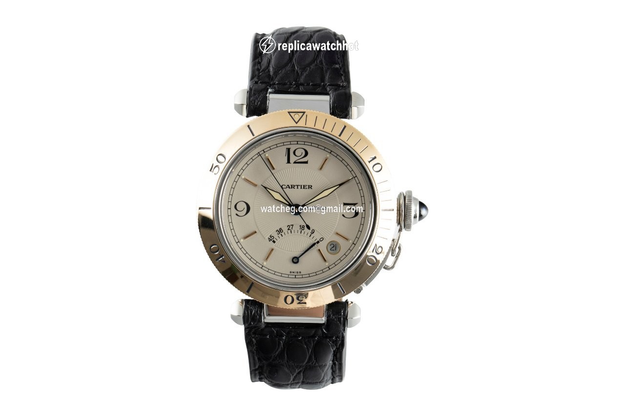 Cartier Pasha Mens watch Unisex Automatic Gold Steel 1033 2