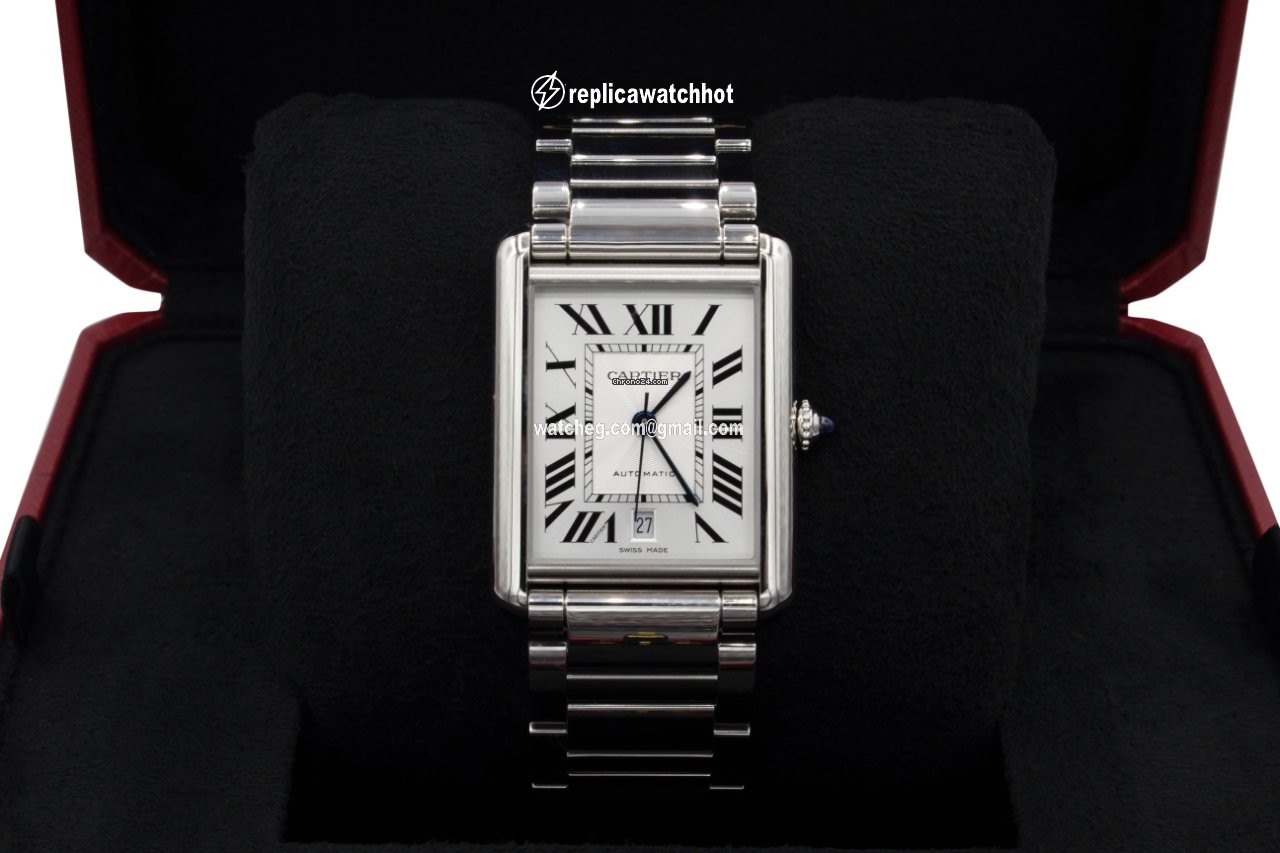 Cartier Tank Mens watch Unisex Automatic Steel WSTA0053 2