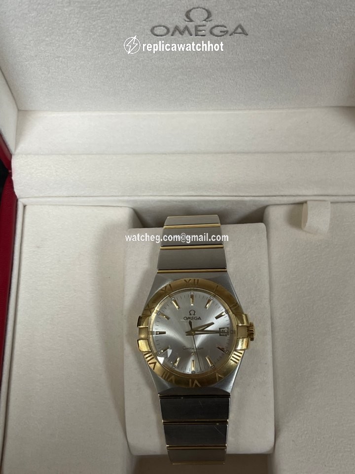 Omega Constellation Quartz Mens watch Unisex Quartz Gold Steel 123.20.35.60.02.002 2