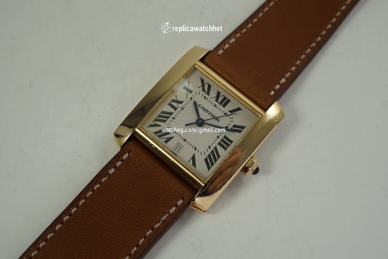 Cartier Tank Francaise Mens watch Unisex Automatic Yellow gold 1840 2