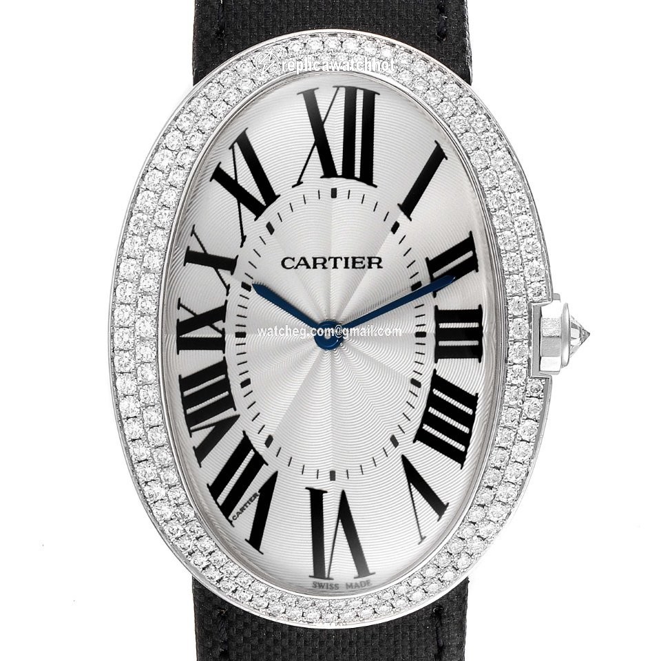 Cartier Baignoire Womens watch Manual winding White gold WB520009 2