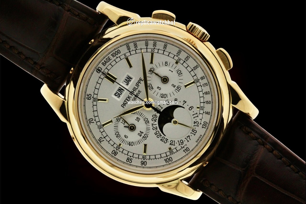 Patek Philippe Perpetual Calendar Chronograph Manual winding Yellow gold 5970J-001 2