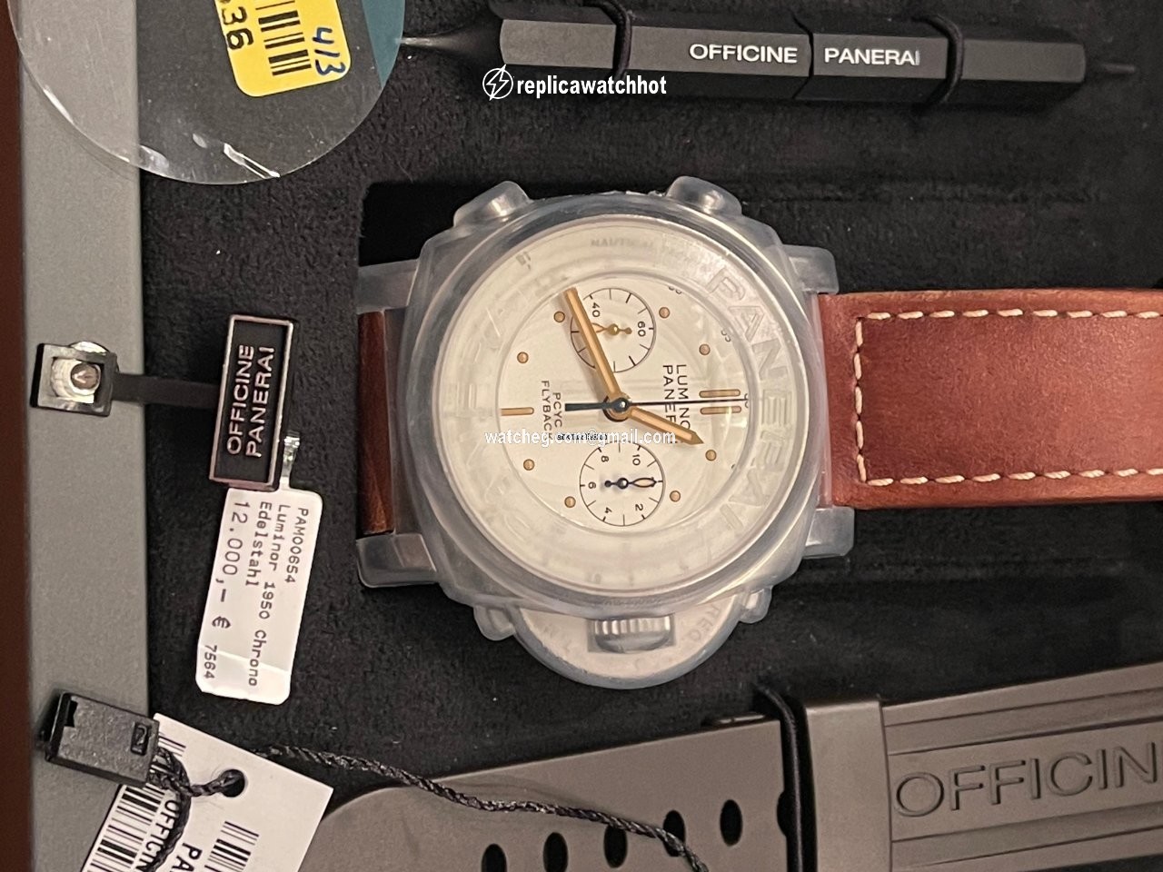 Panerai Luminor 1950 3 Days Chrono Flyback Mens watch Unisex Automatic Steel PAM 00654 2