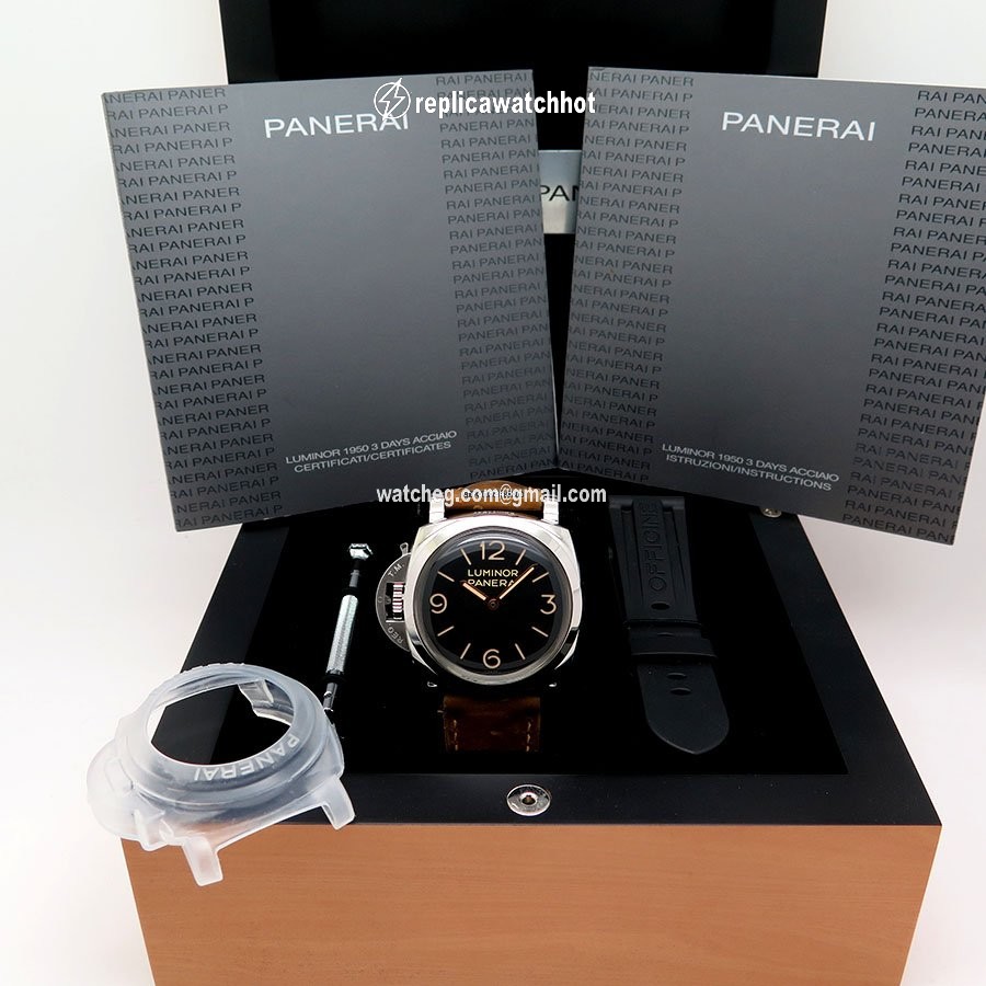 Panerai Luminor 1950 Mens watch Unisex Manual winding Steel PAM 557 2