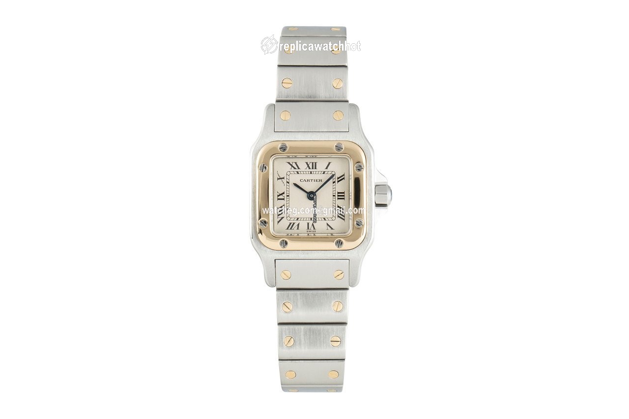 Cartier Santos Galbee Womens watch Quartz Gold Steel 1057930 2