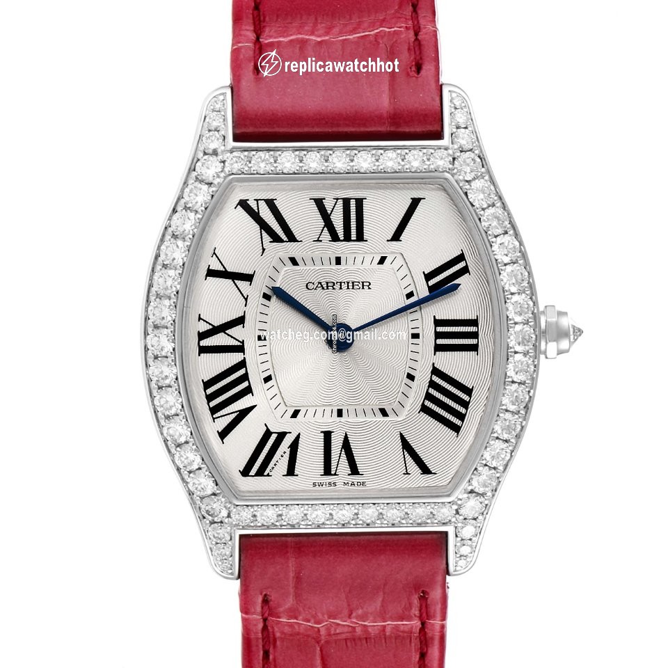 Cartier Tortue Womens watch Manual winding White gold WA501009 2