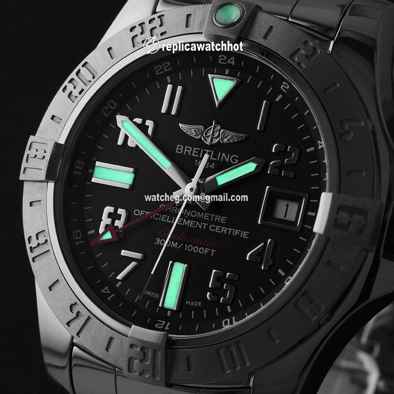 Breitling Avenger II GMT Mens watch Unisex Automatic Steel A32390111B2A1 2