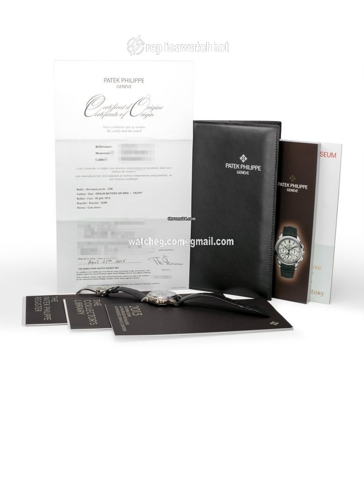 Patek Philippe Perpetual Calendar Chronograph Mens watch Unisex Manual winding White gold 5270G-013 2