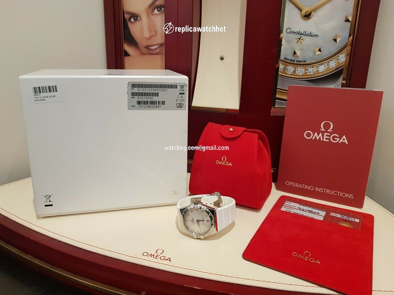 Omega Constellation Quartz Womens watch Quartz Steel 123.12.35.60.52.001 2