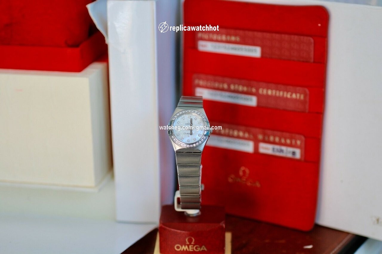 Omega Constellation Quartz Womens watch Quartz Steel 123.15.24.60.55.005 2