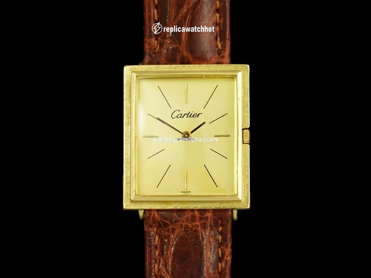 Cartier Mens watch Unisex Manual winding Yellow gold 7974 2