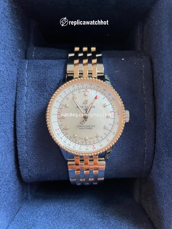 Breitling Navitimer Womens watch Automatic Gold Steel U17395211A1U1 2