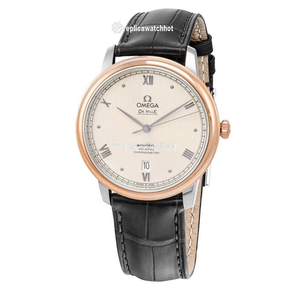 Omega De Ville Prestige Mens watch Unisex Automatic Gold Steel 424.23.40.20.09.001 2