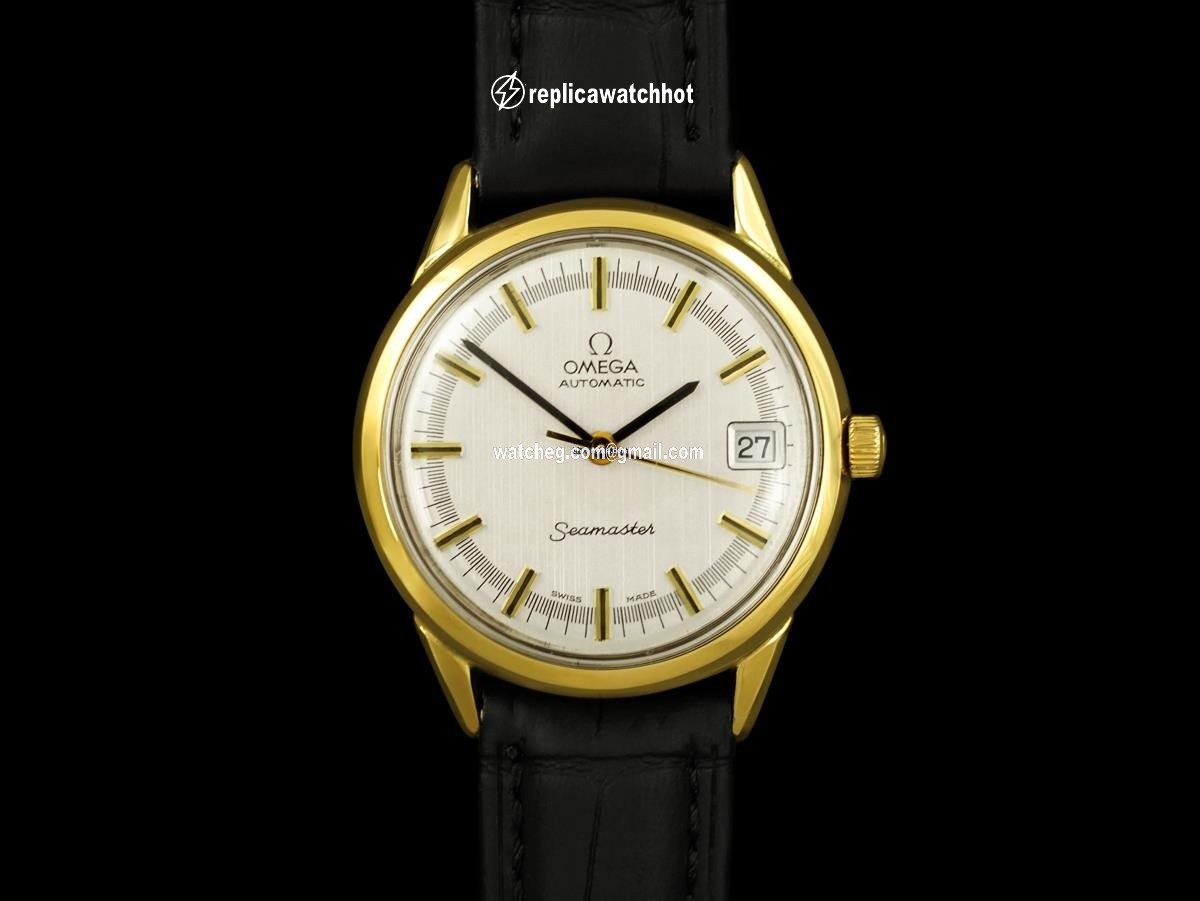 Omega Seamaster Mens watch Unisex Automatic Gold Steel 8205 2