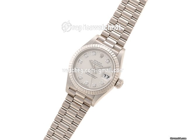 Rolex Lady-Datejust Womens watch White gold Automatic 69179G 2