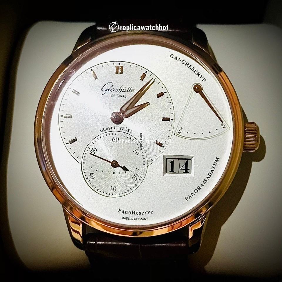 Glashtte Original PanoReserve Mens watch Unisex Manual winding Rose gold 1-65-01-25-15-05 2