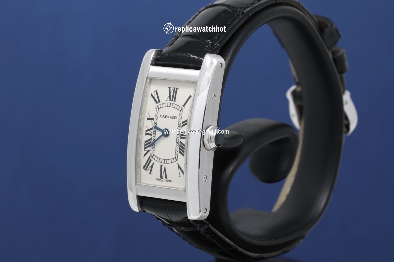 Cartier Tank Americaine Womens watch Quartz White gold 2489 2