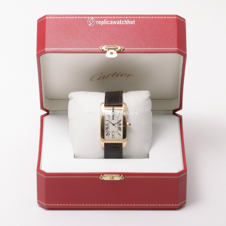 Cartier Tank Americaine Mens watch Unisex Quartz Yellow gold 1740 2